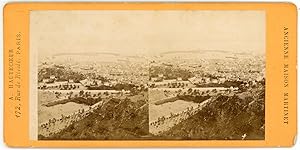 STEREO Italie, Italia, Messine, Messina, Panorama, Le port et la baie, Sicile, Sicilia, circa 1870