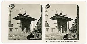 Stereo, Neue Photographische Gesellschaft A. G., Turquie, Constantinople, Petite porte de Sainte ...