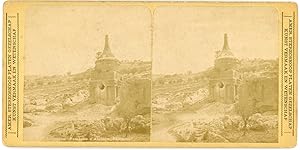 Stereo Palestine, Jérusalem, Tombeau d'Absalom, circa 1880