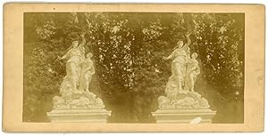 STEREO France, Groupe de sculptures dans un parc à identifier, circa 1880