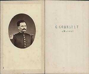 G. Combault, Portrait homme en uniforme militaire, circa 1870