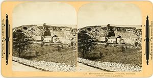 Stereo, Palestine, Jerusalem, La grotte de Jeremie, The grotto of Jeremiah, 1901