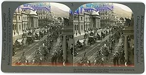 Stereo, Keystone View Company, Underwood & Underwood, South African Light Horse, coming down Adde...