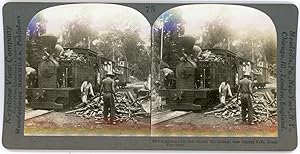 Stereo, Keystone View Company, Underwood & Underwood, A railway that crosses the equator, near St...