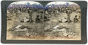 Stereo, Keystone View Company, Underwood & Underwood, Market near Wathen with Bakongo vendors and...