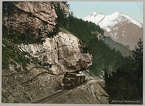 Suisse, Unterwalden, Brünigbahn zwischen Passhöhe und Meiringen