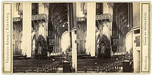 Stereo Allemagne, Deutschland, Nürnberg, Inneres der Sebaldus-Kirche, circa 1870