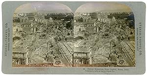 Stereo, Stereo Travel Co., Forum Romanum from Capitol, Rome, Italy