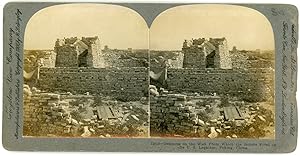 Stereo, Chine, China, Pékin, Beijing, The wall from which the Boxers fired, circa 1900