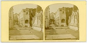 Stereo England, Yorkshire, Fountains Abbey, circa 1870