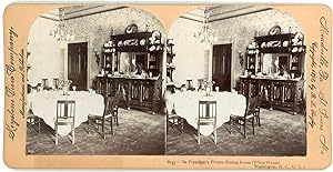 Stereo, Keystone View Company, B. L. Singley, The President s Private Dinning Room, Washington, D...