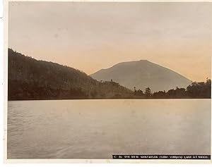 Japan, The view Nantaisan from Yumoto lake at Nikko