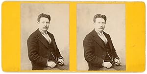 Stereo, Portrait d'homme, circa 1900