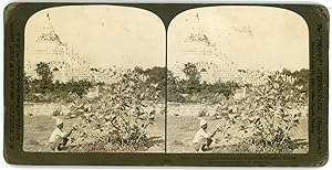 Stereo, H. C. White Co., A curious and beautiful old Pagoda at Mingoon, Burma