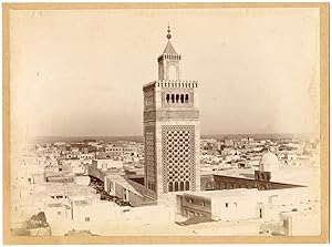 Tunisie, Tunis, Mosquée Zitouna, circa 1870