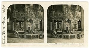 Stereo, Italie, Italia, Rome, Roma, Saint Jean de Latran, Confession et baldaquin, circa 1910