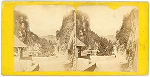 STEREO Route de montagne à identifier, circa 1870