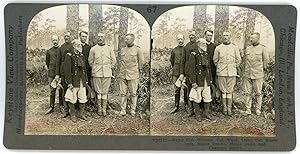 Stereo, USA, Major General Wheeler, Colonel Wood, Lieutnant colonel Roosevelt, circa 1900