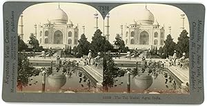 Stereo, Inde, India, Agra, The Taj Mahal, circa 1900