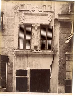 Italia, Genova, Casa di Colombo, A. Noack