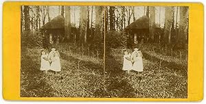 Stereo, Trois petits enfants dans la forêt, circa 1900