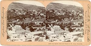 Stereo, Palestine, Ain Karim pris de l'église Saint Jean, 1900