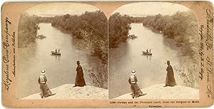 Stereo, Palestine, Le Jourdain et la Terre Promise depuis les hauteurs du Moab, 1900