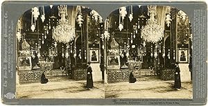 Stereo, Palestine, Jérusalem, Intérieur de l'église arménienne, 1903
