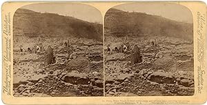 Stereo, Antilles, Martinique, Saint Pierre, Ruines après l'éruption de la Montagne Pelée, 1902