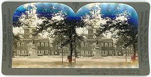 Stereo, USA, Pennsylvania, Philadelphia, Independence Hall, circa 1900