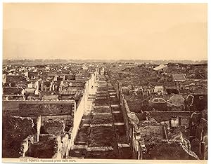 Italia, Pompei, Panorama preso dalle mura, Ed Brogi