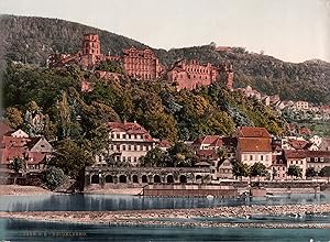 Deutschland, Heibelberg von der Hirschgasse aus gesehen.