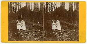 Stereo, Trois petits enfants dans la forêt, circa 1900