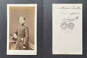 Baudelaire, Strasbourg, Jeune homme nommé Lécuyer en uniforme militaire, circa 1870