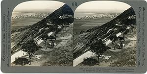 Stereo, Palestine, Haifa and the bay of Akka, East from Mt. Carmel, circa 1900