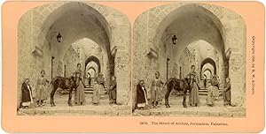 Stereo, Palestine, Jérusalem, Street of arches, Rue aux arches, 1899