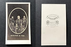 Bild des Verkufers fr Pierre Petit, Montage Archevch de Paris, Georges Darboy entour de prtres, circa 1870 zum Verkauf von photovintagefrance