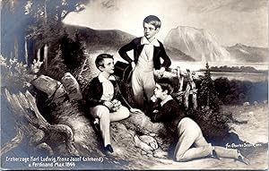 Bild des Verkufers fr Karl Ludwig, Franz Josef & Ferdinand Max, Erzherzge von sterreich zum Verkauf von photovintagefrance