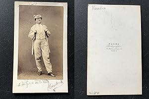 Pesme, Paris, Acteur, Le comédien Houdin, circa 1865, dédicacée