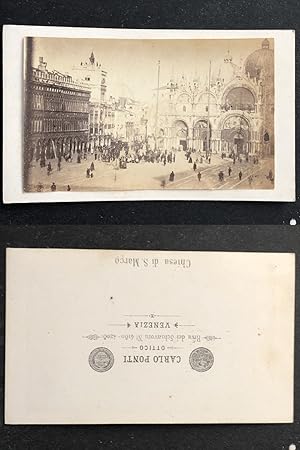 Italie, Italia, Venise, Venezia, Chiesa di San Marco, Basilique Saint Marc, circa 1870