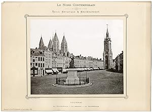 Belgique, Tournai, la Grand Place, le Beffroi, la Cathédrale, Cliché & Photog. du N.C.