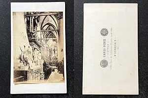 Italie, Italia, Venise, Venezia, Eglise des Frari, Tombeau de Canova, circa 1870