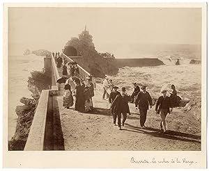 France, Biarritz, rocher de la Vierge