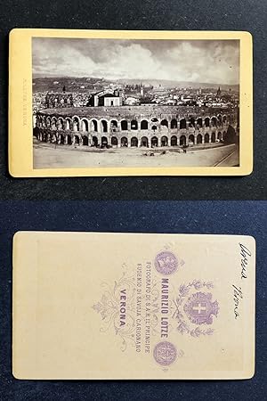 Italie, Italia, Vérone, Verona, Les arènes, circa 1870