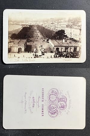 Italie, Italia, Naples, Napoli, Villa reale, circa 1870