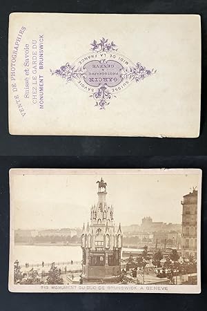 Suisse, Schweiz, Genève, Monument de Brunswick, circa 1870