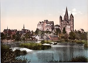 Deutschland, Lahntal. Limburg. Schloss und Dom.