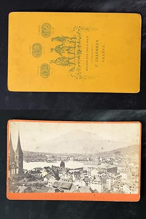Suisse, Schweiz, Luzern, Lucerne et le Mont Pilate, circa 1875