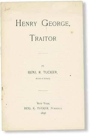 Henry George, Traitor