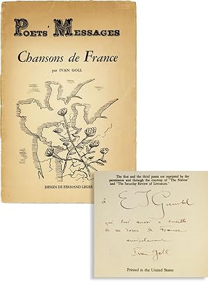 Chansons de France [Inscribed Presentation Copy]